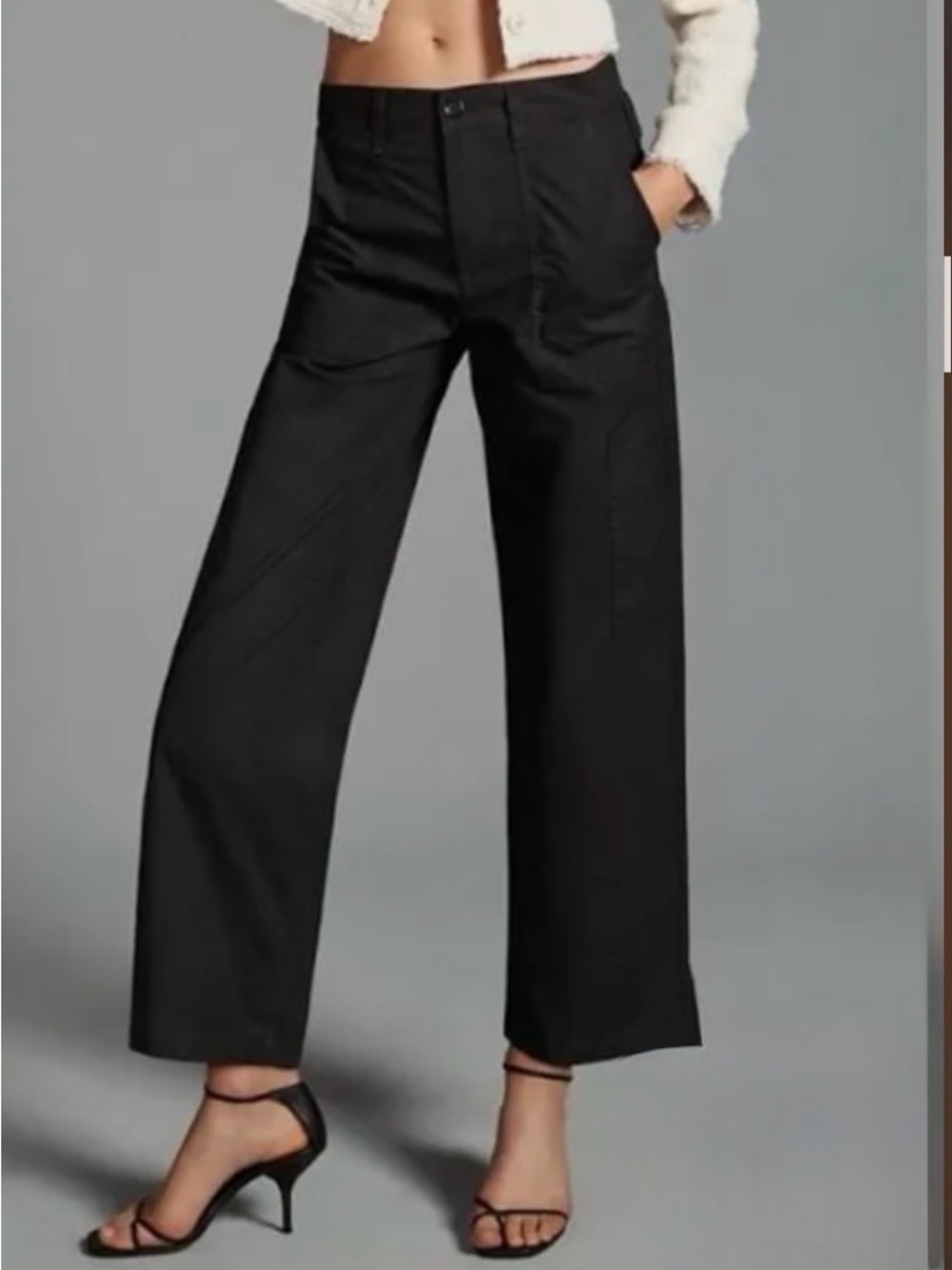 Agolde Daria Black Cargo Utility Pants NWOT